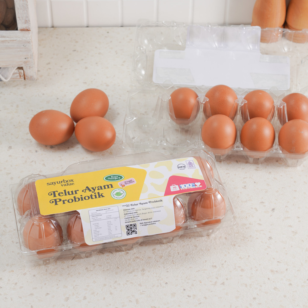 

Sayurbox Value Telur Ayam Probiotik 10 pcs