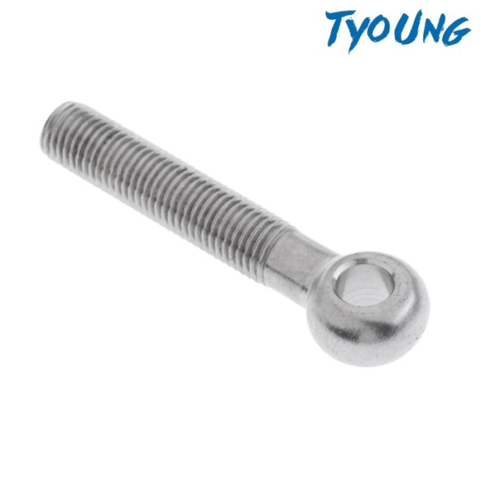 [Tyoung] M12 304 Stainless Steel Fully Threaded Eye Bolt For