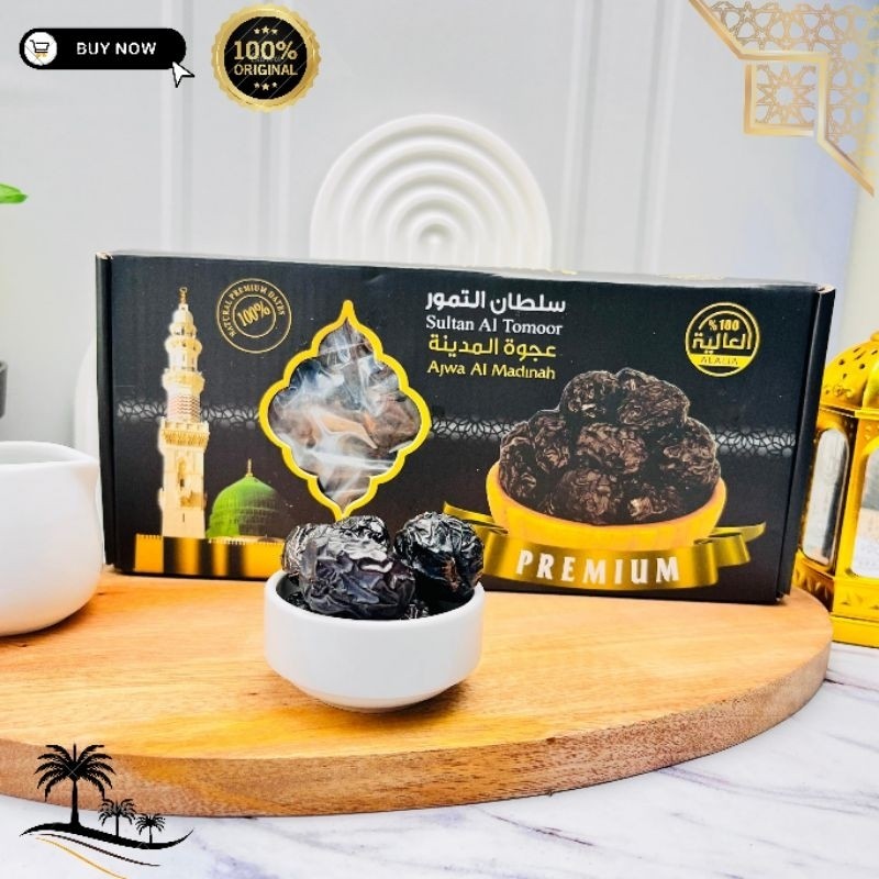 

Kurma Ajwa Al madina Sultan Al tamoor / Ajwa Organik Original Madinah
