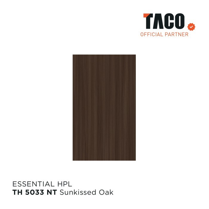 TACO Laminate HPL Serat Kayu Per 1 Lembar 122CM X 244CM - TH 5033 NT Sunkissed Oak