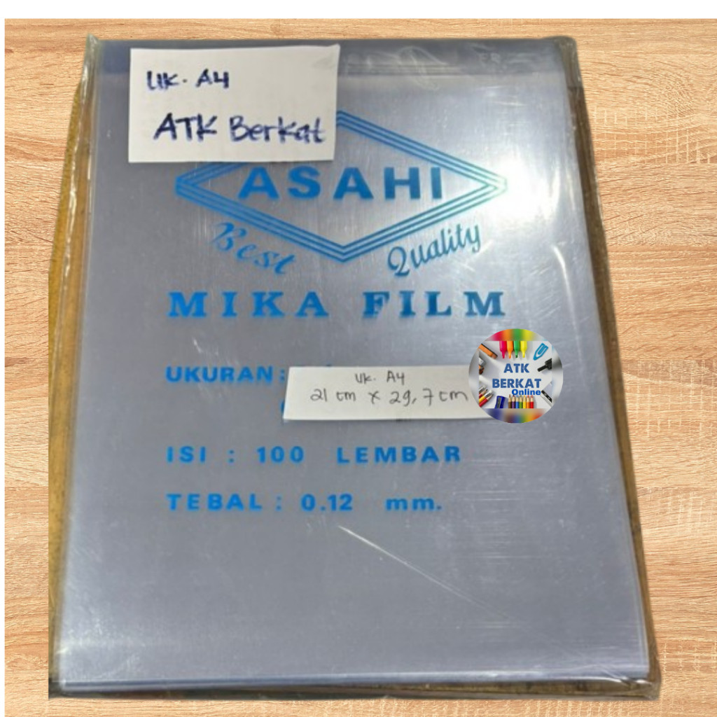 

Cover mika plastik jilid tebal 0.12mm