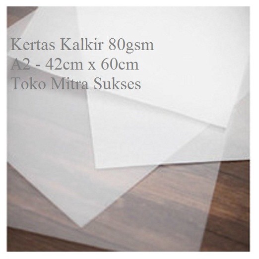 

10 Lembar Kertas Kalkir 80gsm A2 - 42cm x 60cm