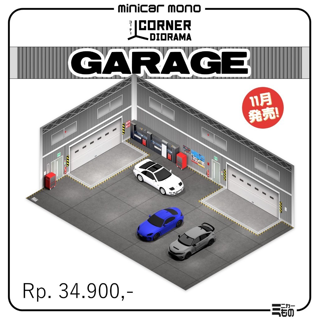 Diorama Sheet Corner Diorama -Garage-