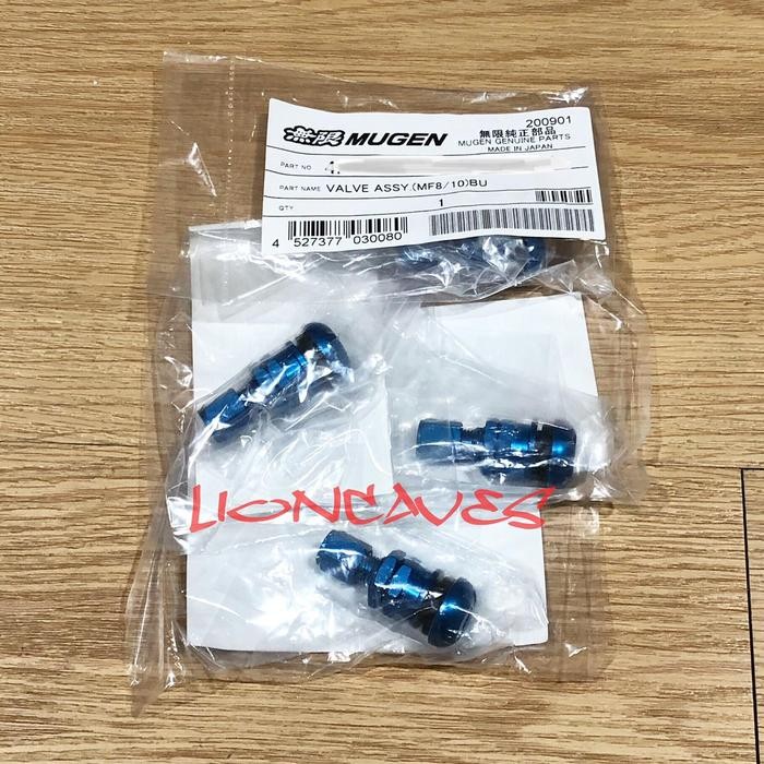 Original Mugen Air Valve Blue Pentil Velg MF8 MF10 Mugen GP - 4Pcs