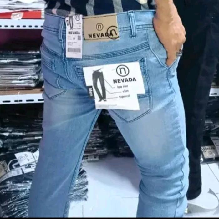 CELANA JEANS PENSIL NEVADA PREMIUM. CELANA JEANS PRIA NEVADA KEKINIAN.