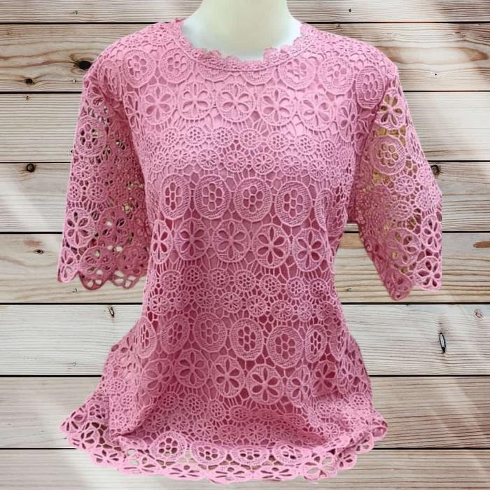 (Expert) PICKCLOTH - D 51985 atasan blus terbaru wanita murah kekinian jumbo brokat premium bluse