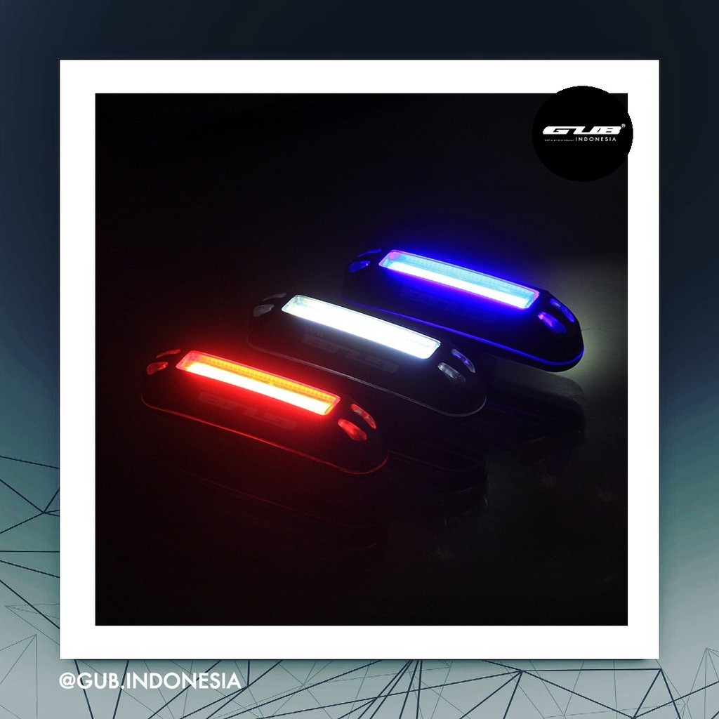 GUB M38C Multi Color Bike Tail / CITY PRO Helmet Light