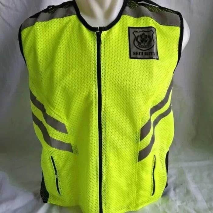 TERBARU rompi security satpam jaring 2 lapis bahan berkualitas ukuran jumbo