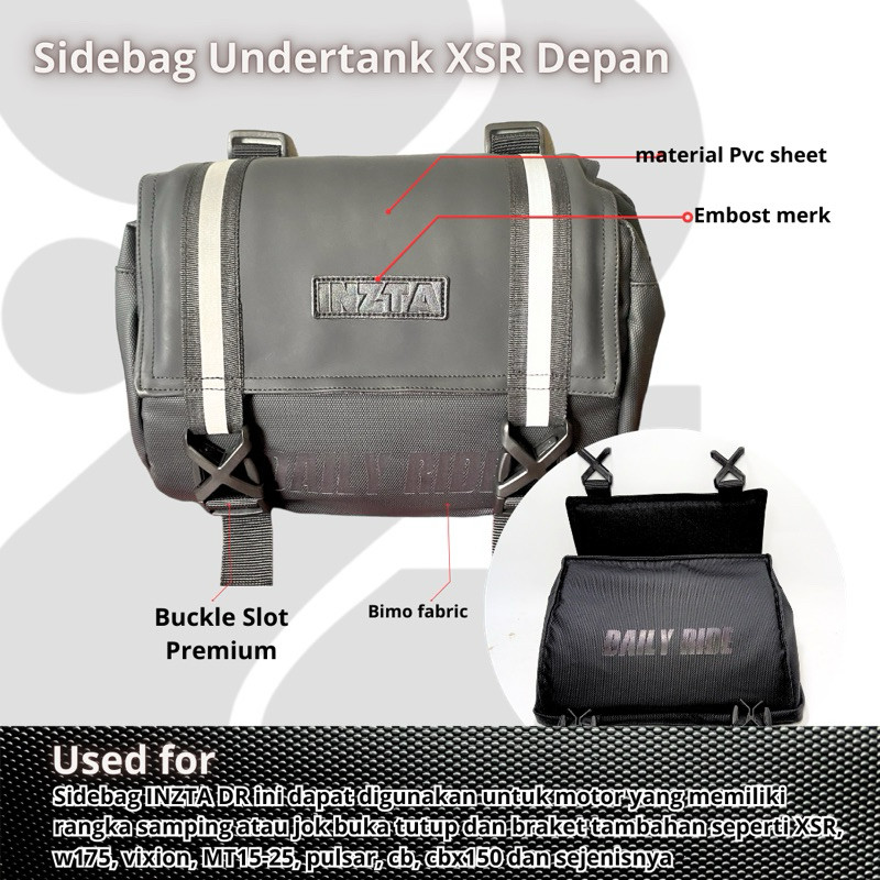 Tas bela inzta KANAN for xsr 155, sidebag xsr part rht wateroof