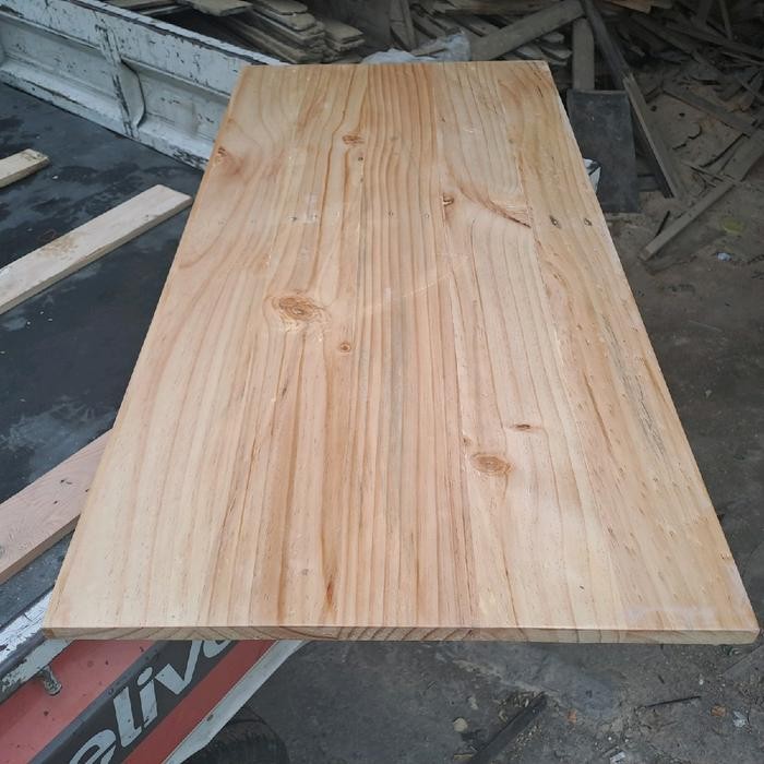 

Papan ambalan jati belanda 100x40x2 cm vernish natural glossy
