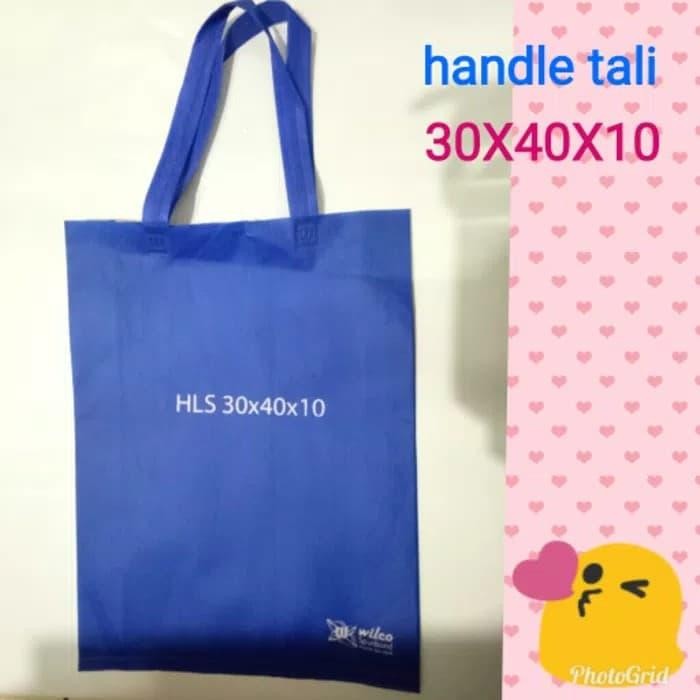 

Happy- goodie bag 30x40x10 Lusinan- goody bag - tad promosi - handle tali
