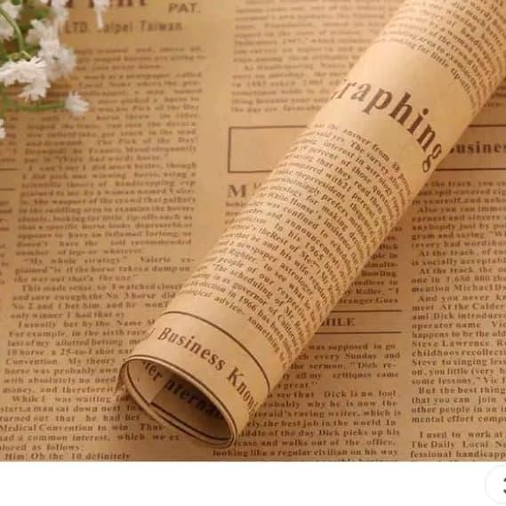 

Pesta- Kertas Kado Koran Vintage Magazine Alas Properti Foto ukuran Besar