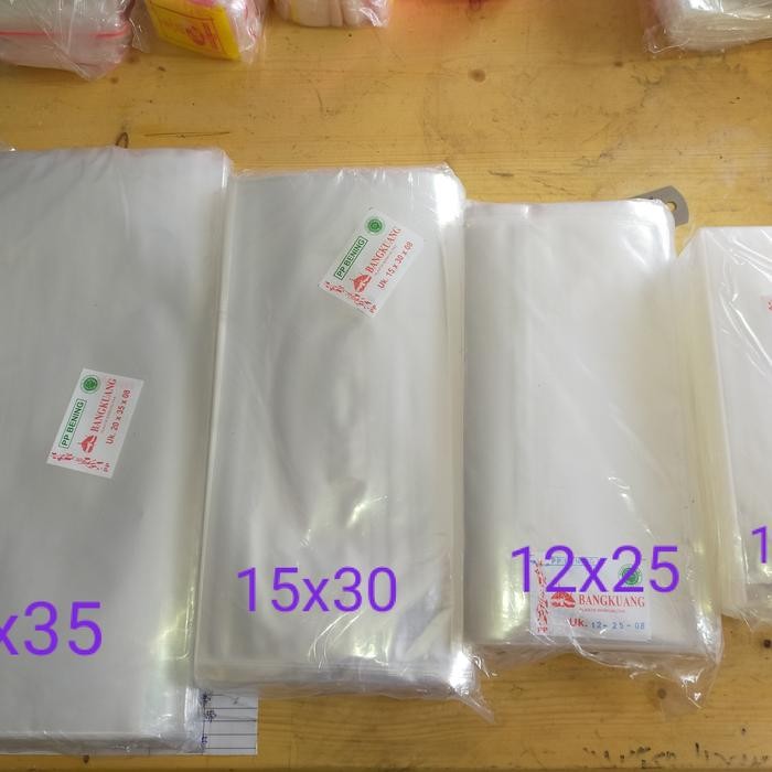 Pesta- Plastik PP Bening Tebal 0.8 mm 10x20 12x25 15x30 20x35