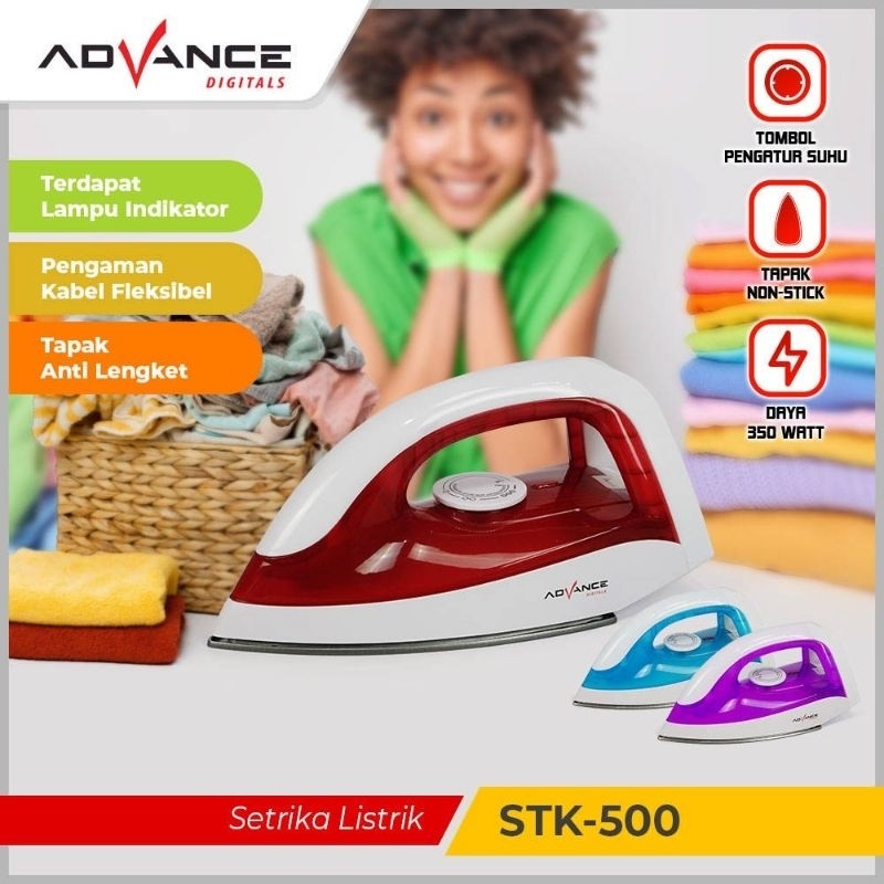 Advance Setrika Listrik / Gosokan Baju Low Watt - STK500