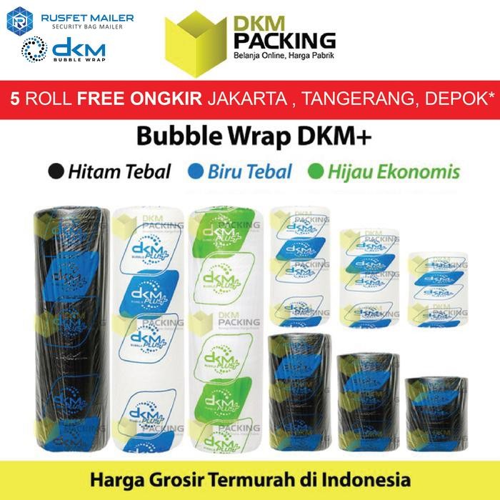 

Pesta- Plastik Bubble Wrap 50 Meter Bubblewrap DKM PLUS TERMURAH / ROLL