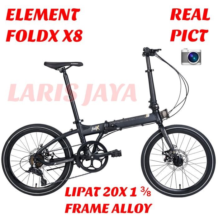 SEPEDA LIPAT ELEMENT FOLDX X9 FRAME ALLOY , LIPAT 20 INCH (20X1) ATAU SEPEDA LIPAT 22 INCH ELEMENT