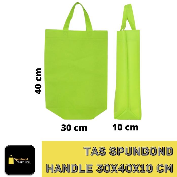 

Pesta- GOODIE BAG TAS SPUNDBOND HANDLE BOX 30x40x10 cm - LUSINAN