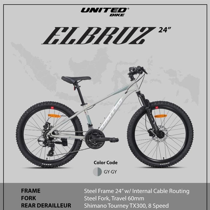 Sepeda Gunung MTB 24 United Elbruz