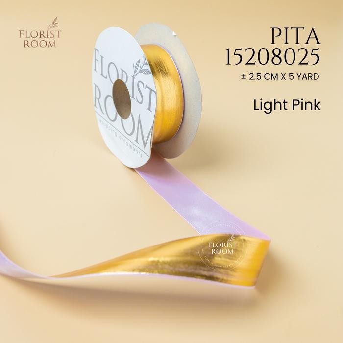 

Pesta- Pita 15208025 2.5cm x 5yard - Satin + Gold