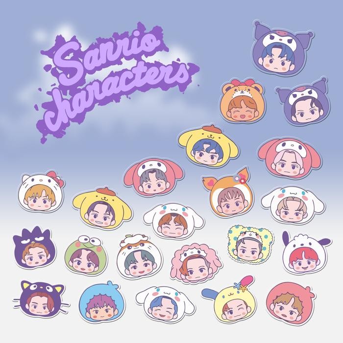 NCT SANRIO CHARACTERS UNOFFICIAL POPSOCKET GRIPTOK ACRYLIC AESTHETIC