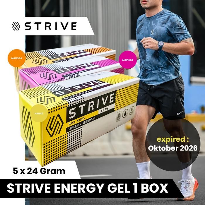

Strive Energy Gel 5 pcs 1 box strive gel / suplemen olahraga