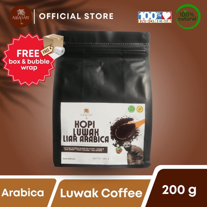 

Kopi Arabica Luwak Liar Bubuk Premium Quality Alka Sari