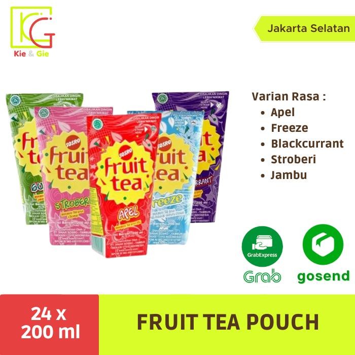 

FRUIT TEA POUCH 200ML/ KUSUS PENGIRIMAN INSTAN DAN SAMEDAY 1DUS 24PCS