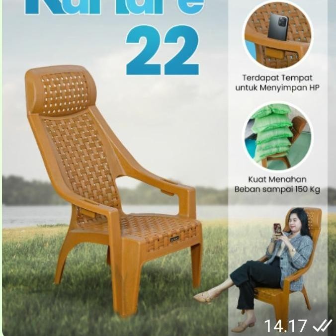 kursi plastik/kursi santai napolly KUHAPE 22