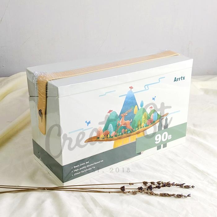 

ARRTX SPIDOL PERMANEN ALKOHOL DUAL TIP ALCOHOL MARKER SET 90 COLORS