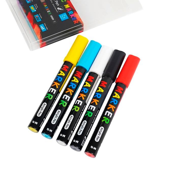 

M&G SPIDOL ACRYLIC MARKER SET 5/12 COLOR