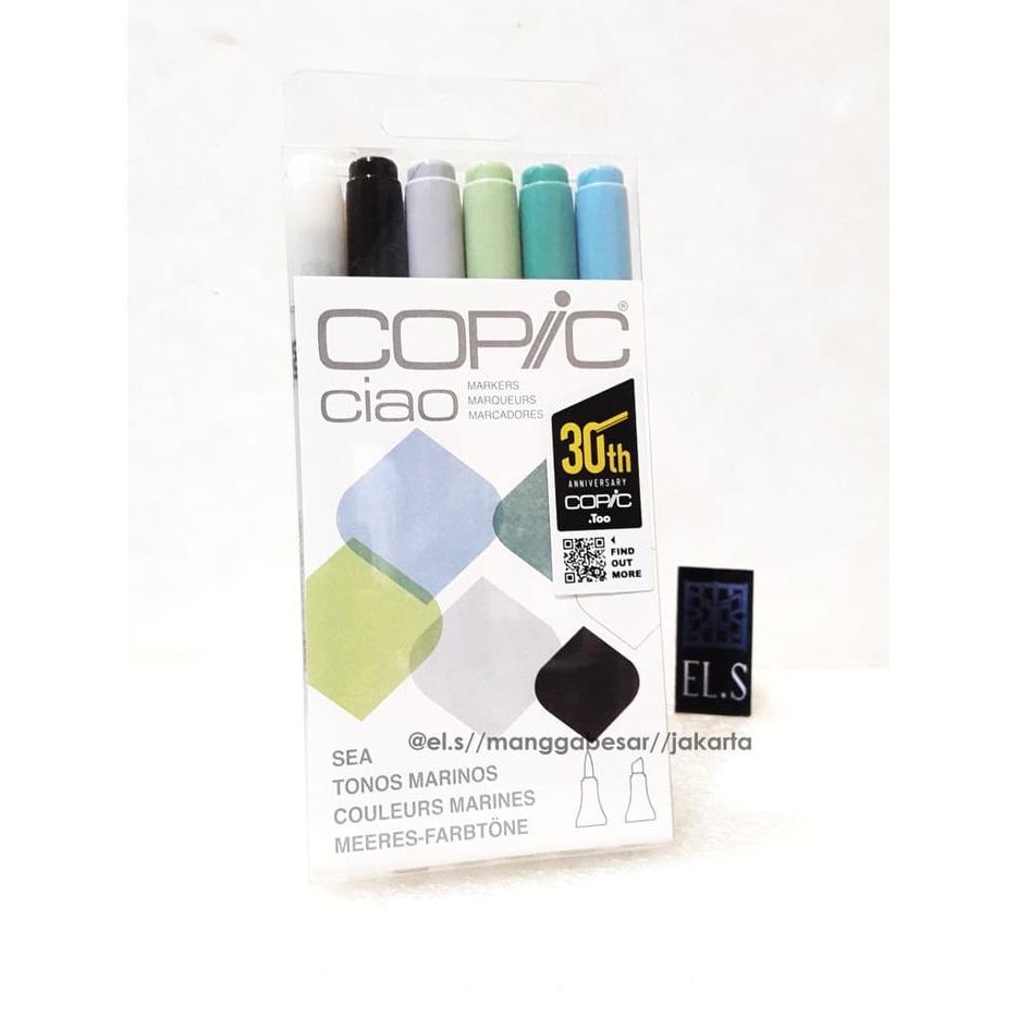 

COPIC CIAO SET 6 WARNA SEA