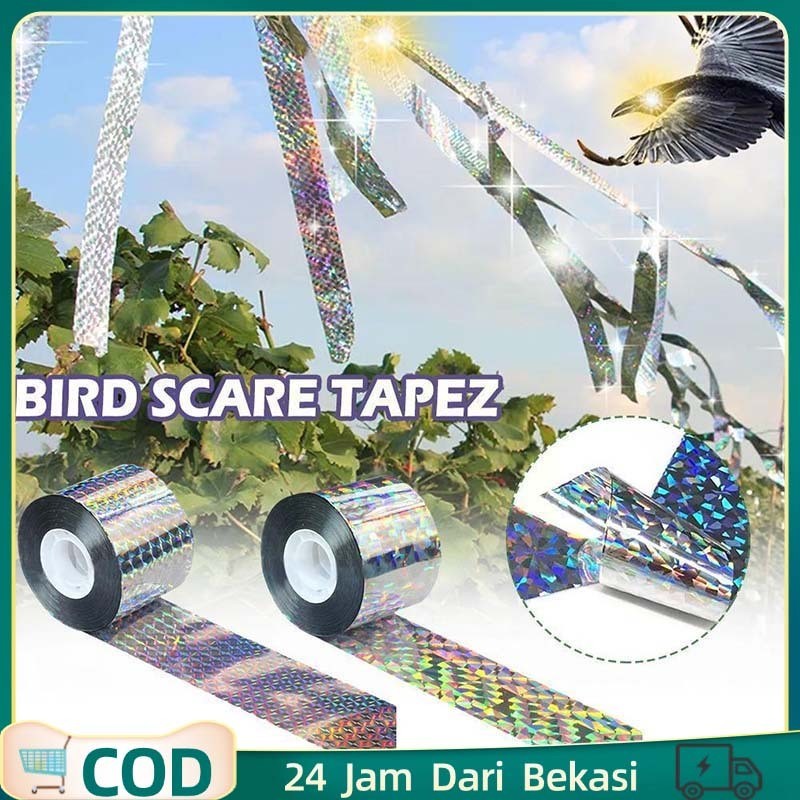 80m Pita Pengusir Burung Pengusir Burung Tali Silver Pengusir Burung Pita Perak Pengusir Burung
