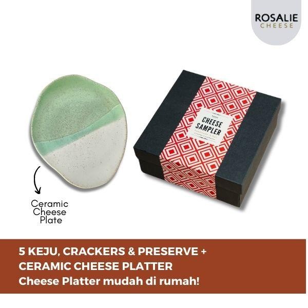 

BARANG TERLARIS Rosalie Cheese Sampler Pack - Paket 5 Keju, Crackers, Madu dan Tropical Jam