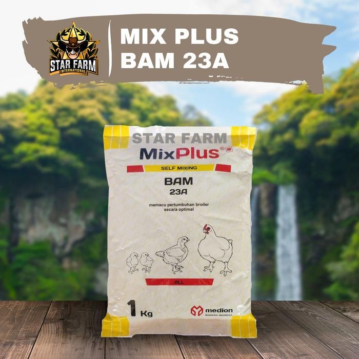 monggo] MIX PLUS BAM 23A 1 KG Suplement Ayam Medion - Star Farm