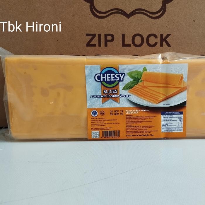 

BARANG TERLARIS Keju Slice Orange Cheesy isi 84slice