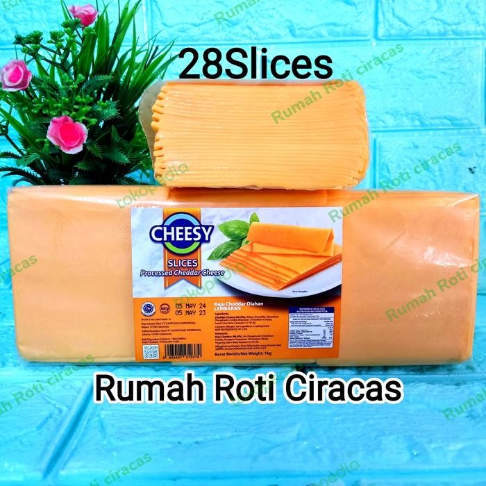 

BARANG TERLARIS BURGER CHEESE SLICE CHEDDAR 28 SLICES CHEESY BERGER SLICES KEJU TIPIS