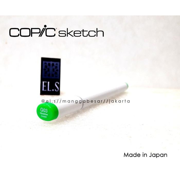 

COPIC SKETCH MARKER G03 MEADOW GREEN ( CSM )