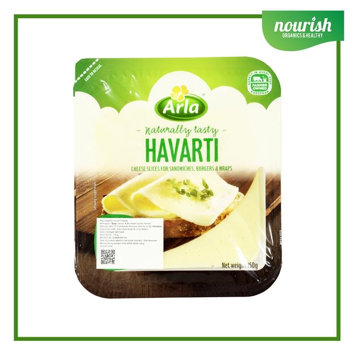 

BARANG TERLARIS Arla HAVARTI Cheese Slices / Keju Slice , Halal 150g