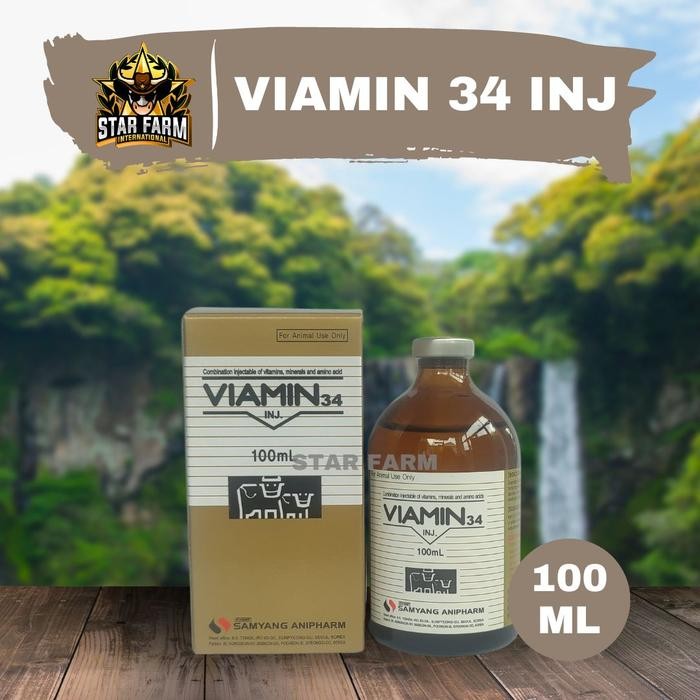 ] Viamin 34 Inj 100ml - Star Farm