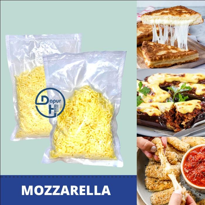 

BARANG TERLARIS LEPPRINO Keju Mozzarella Shredded 1 Kg & 500 g Halal Import