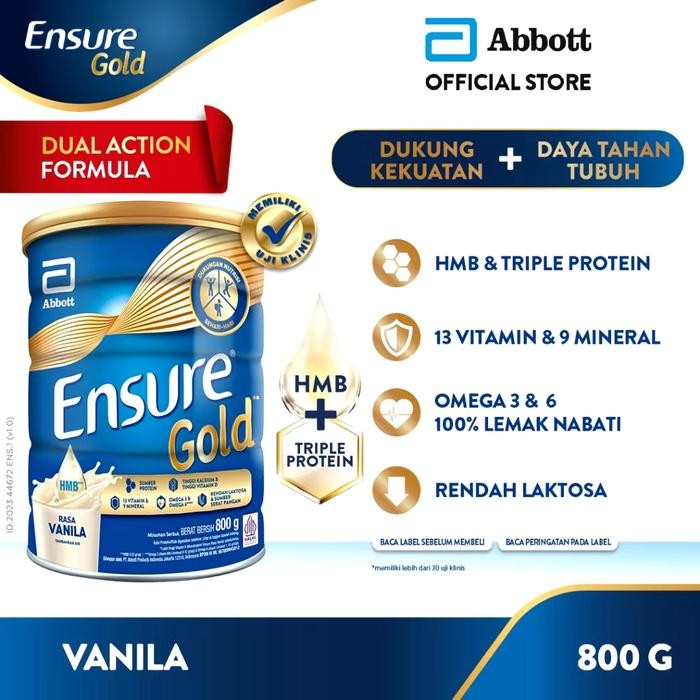 

BARANG TERLARIS Ensure Gold Vanilla 850gr