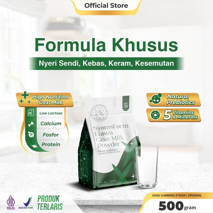 

Ternak Syams Susu Kambing Etawa Bubuk Rasa Original 500 Gram