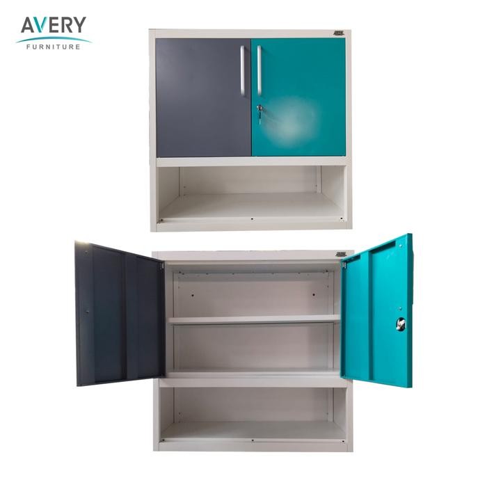 PROMO Avery - KCS 2T - Lemari Piring Gantung / Lemari Dapur Besi 2 Pintu