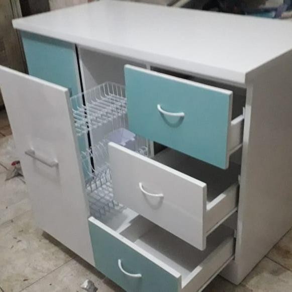 meja kitchen set /lemari multi fungsi atau rak piring