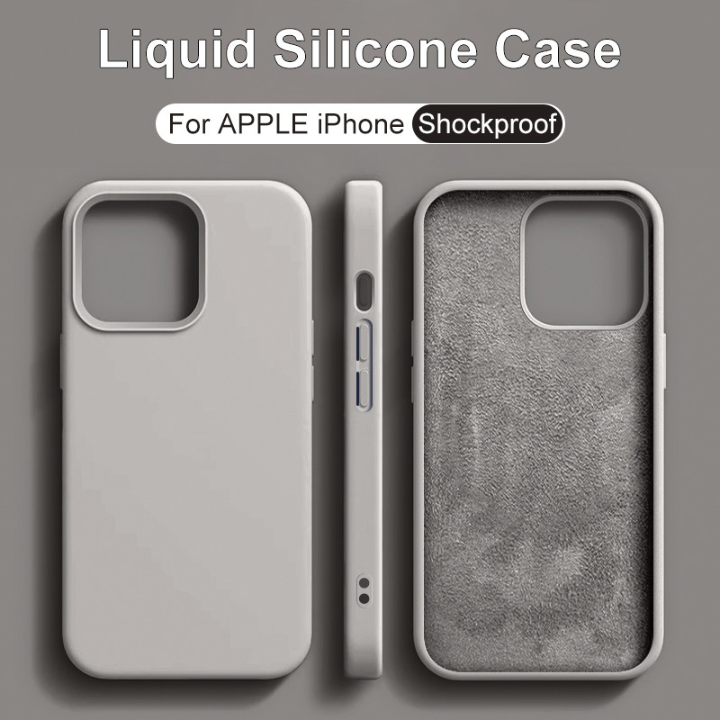15 14 Pro Max New Liquid Silicone Phone Case For Apple Iphone 13 14 11 12 15 Pro Max 15 Plus Bumper