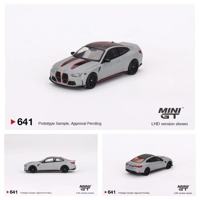 MiniGT 641 BMW M4 CSL Frozen Brooklyn Grey Metallic MGT Diecast
