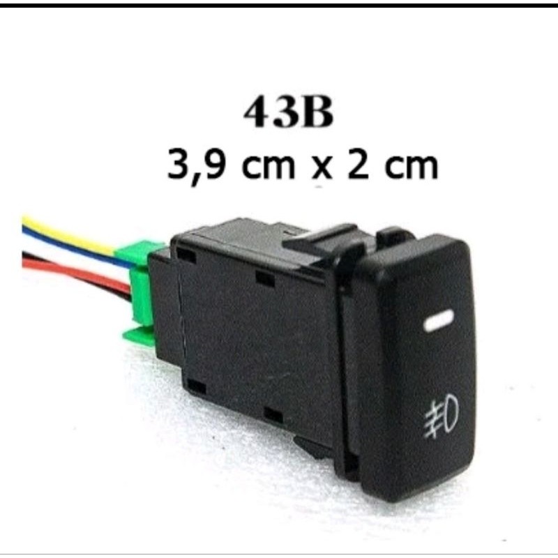 saklar swiitch lampu kabut alamp push on.off