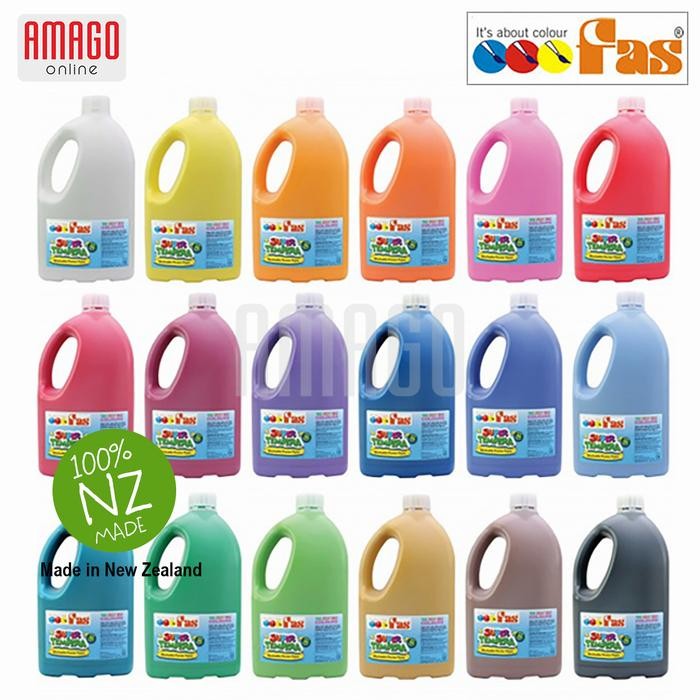 

Cat Poster Lukis Sekolah Fas Super Tempera Washable Poster Paint 2 Liter - Pilih Warna