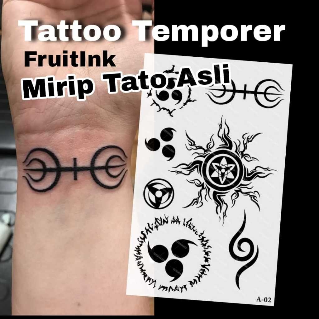 Glamourgemss Tatomania-Tato Semi Permanen Motif Animasi Naruto One Piece Anti Air