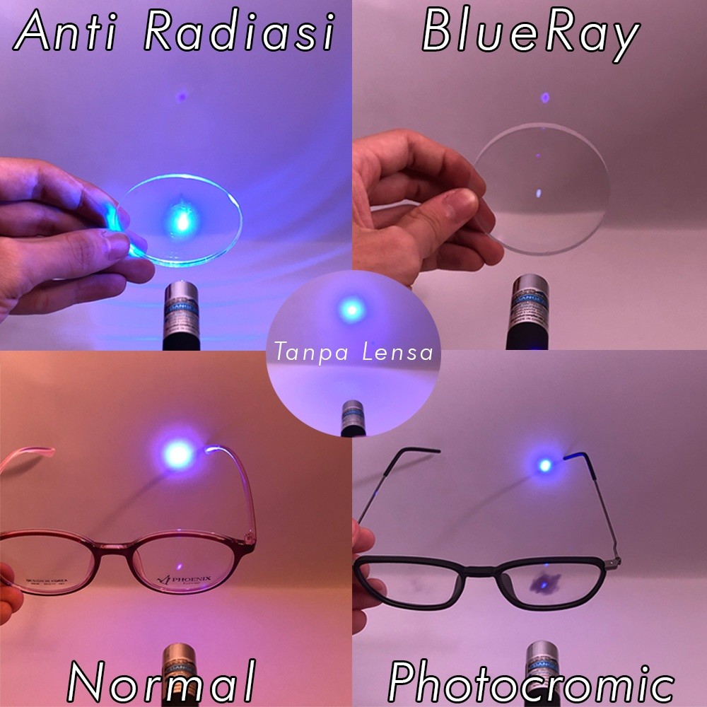 Makmur_55 Kacamata Photocromic Px-8815 Ori Semi Cat Eye Lensa Optik Minus & Plus Korea Fashion